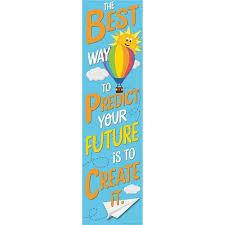 GROWTH MINDSET PREDICT YOUR FUTURE VERTICAL BANNER