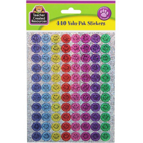 HAPPY FACE SPARKLE MINI STICKERS VALU-PAK 440 STIC