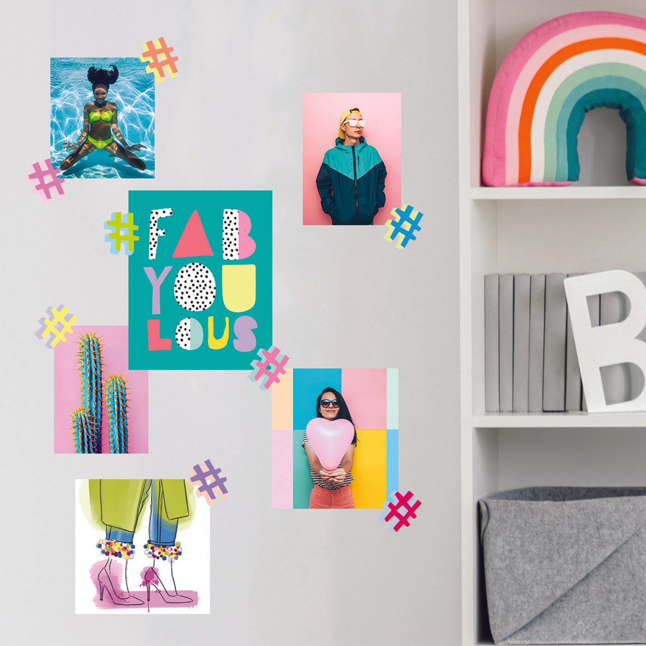 HASH TAG HAND UPS VINYL DECALS