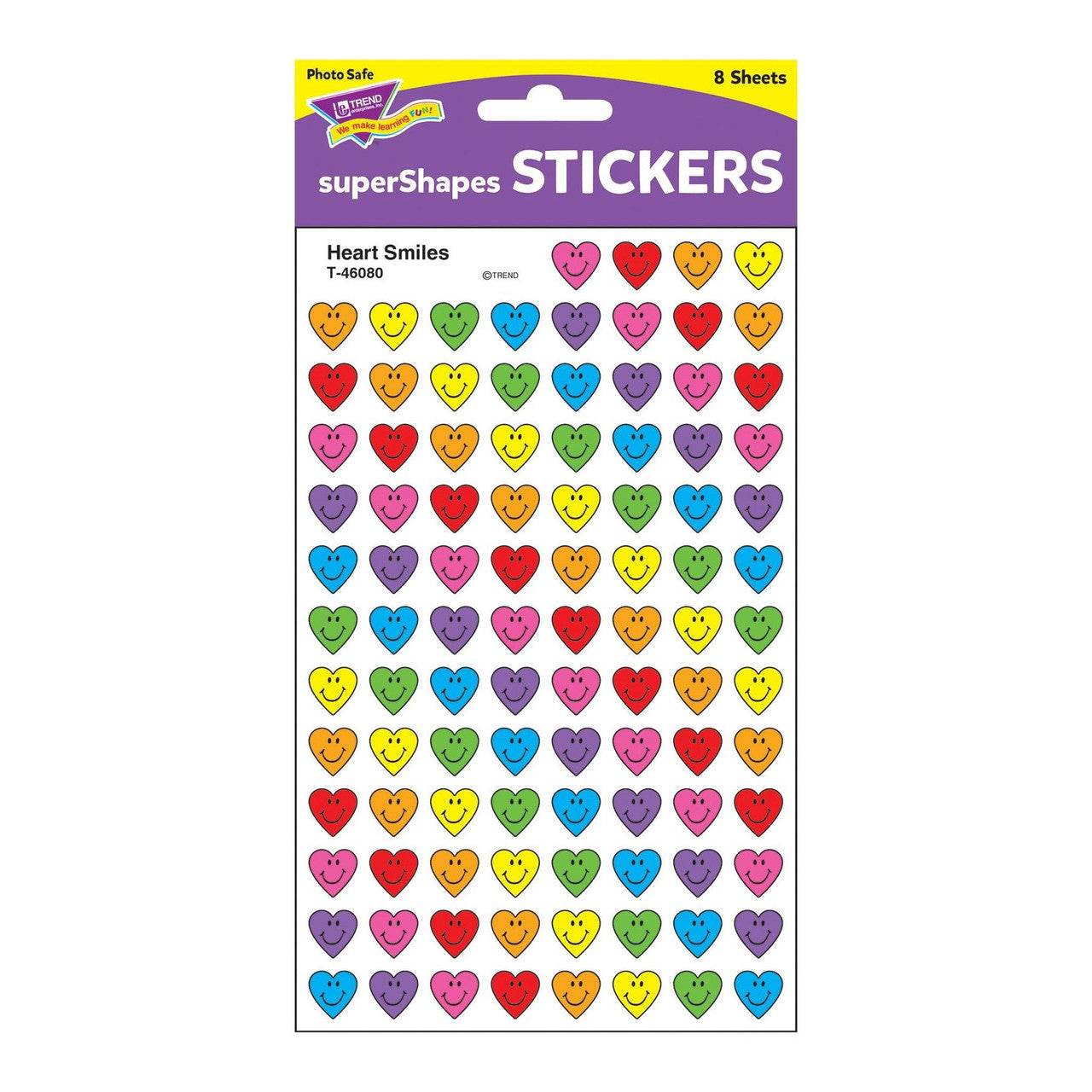 HEART SMILES SUPERSHAPES STICKERS