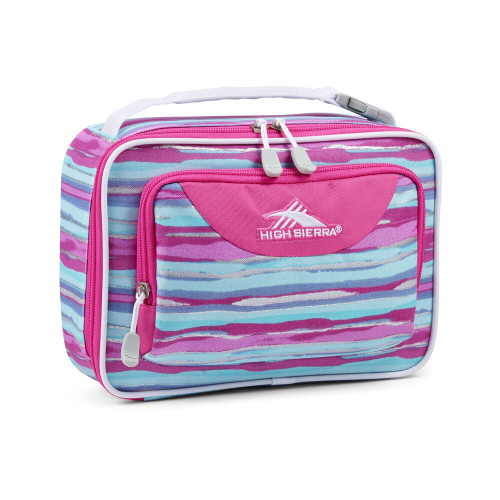 HIGH SIERRA SINGLE COMPARTMENT LUNCH BAGROSA/AQUA