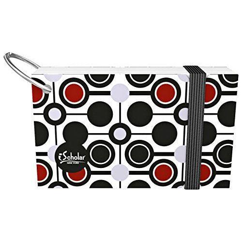 INDEX CARD ON A RING W/POLY COVER 3" X 5" PQT.100