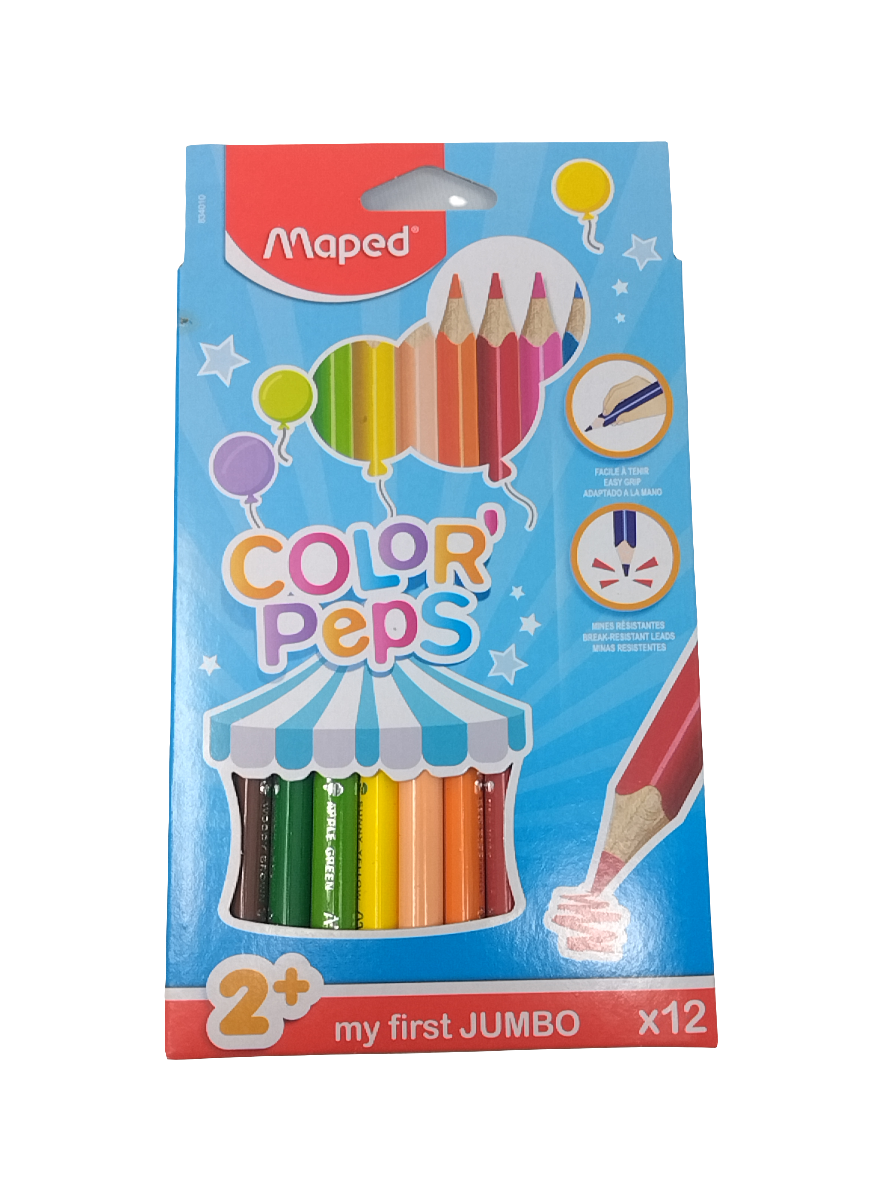 JUEGO LAPICES A COLORES PQT.12