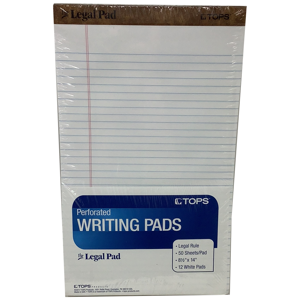 LEGAL PAD WHITE 20363