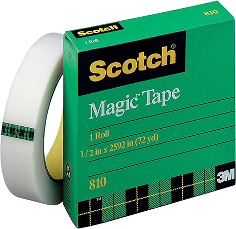 MAGIC TAPE 1/2" X 72 YD GDE