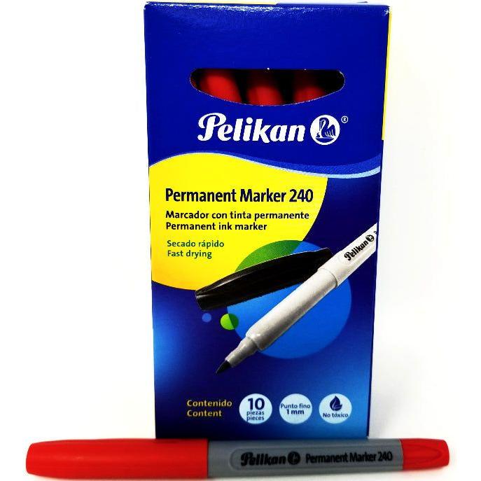 MARCADOR PERMANENTE 240 PUNTO FINO ROJO