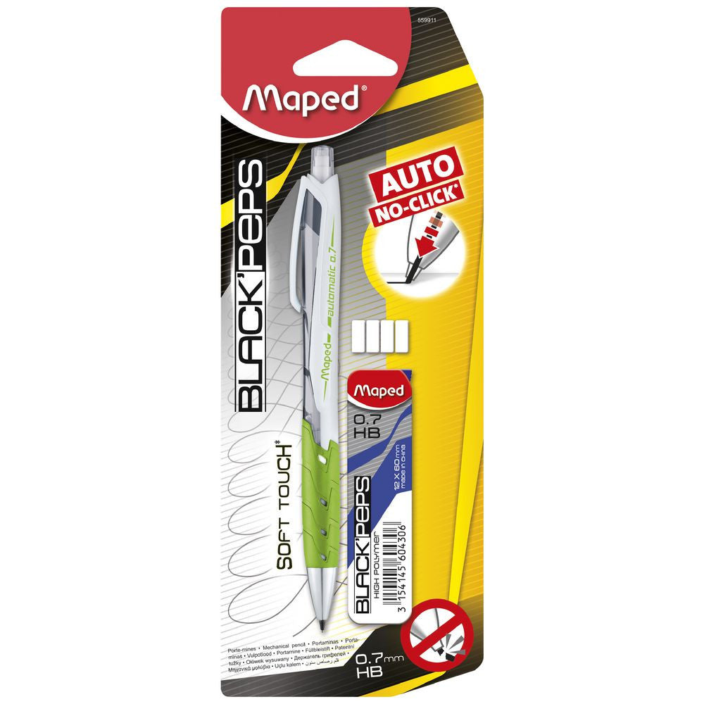 MECHANICAL PENCIL AUTO 0.7MM   LEAD CASE BLIST