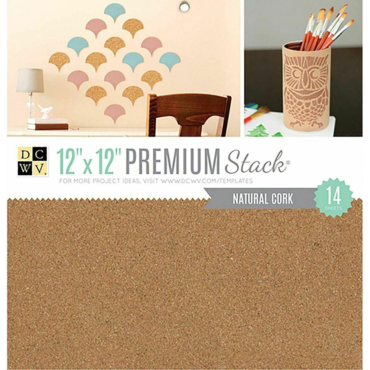 NATURAL CORK SPECIALITY CARDSTOCK PAD 12X12