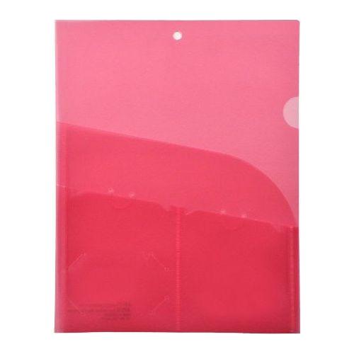 ORGANIZATION FOLDER 4-POCKET PLASTIC RED