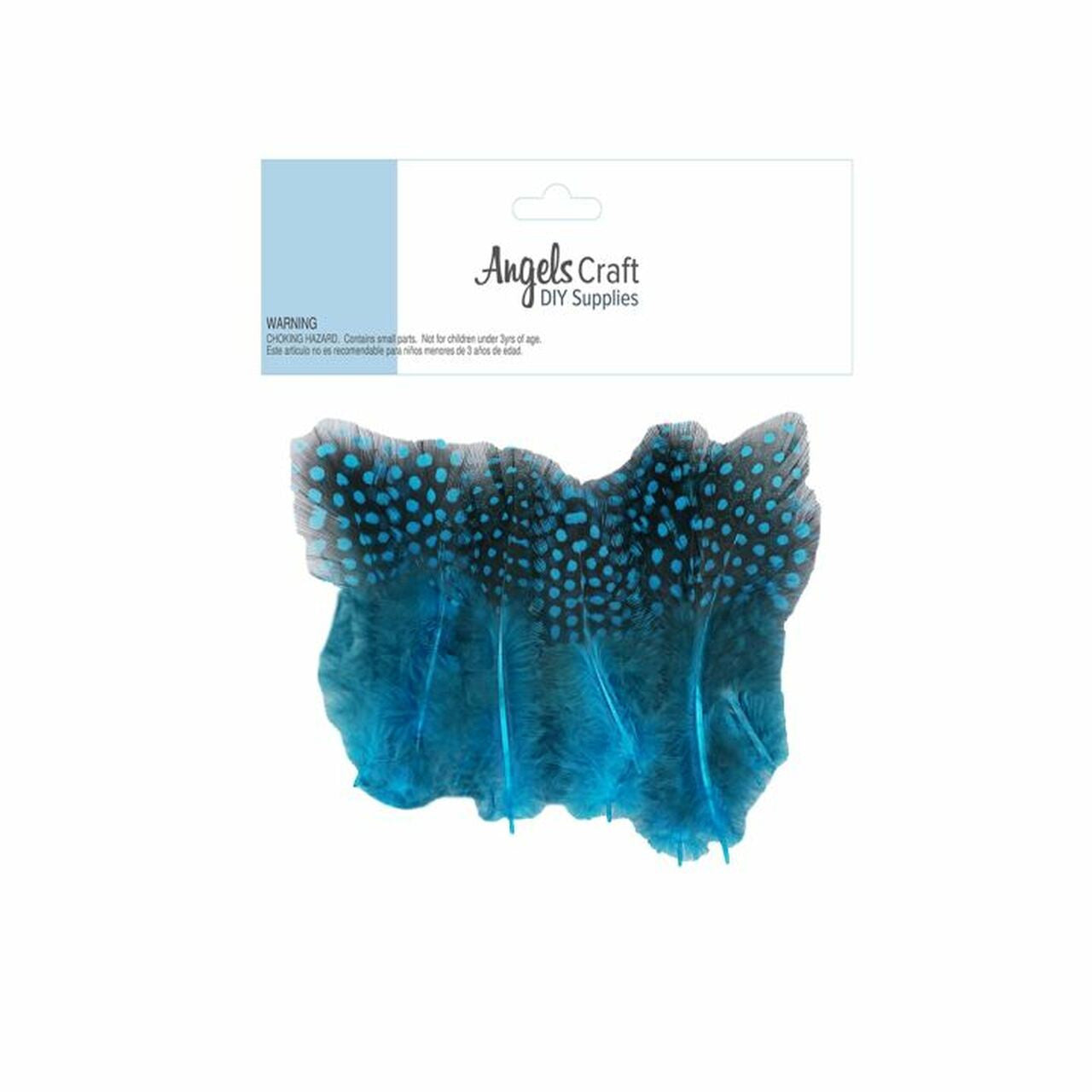 POLKA DOT FEATHER BLUE 16 PC