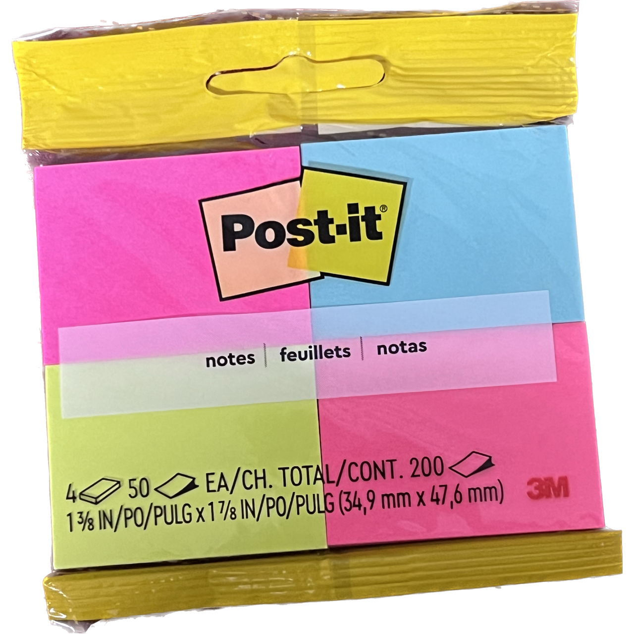 POST IT NOTE 1-3/8" X 1-7/8" ASST