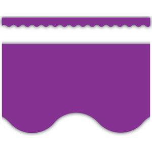 PURPLE SCALLOPED BORDER