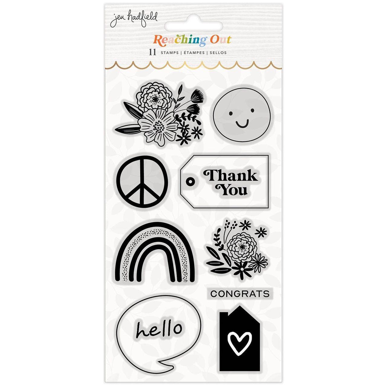 REACHING OUT ACRYLIC STAMPS 11PCS