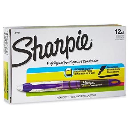 SHARPIE ACCENT PURPLE LIQUID FLOW BOX 12CT