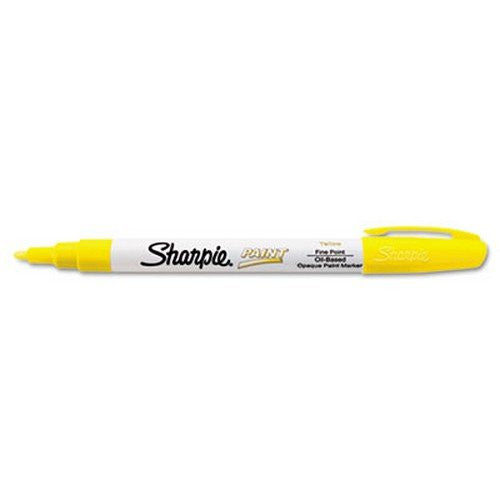SHARPIE OIL BASE PAINT MARKER YELLOW FINE