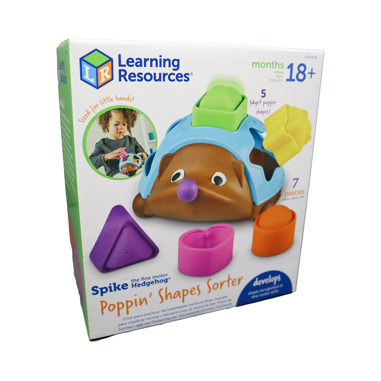 Spike The Fine Motor Hedgehog Poppin' Shapes Sorter