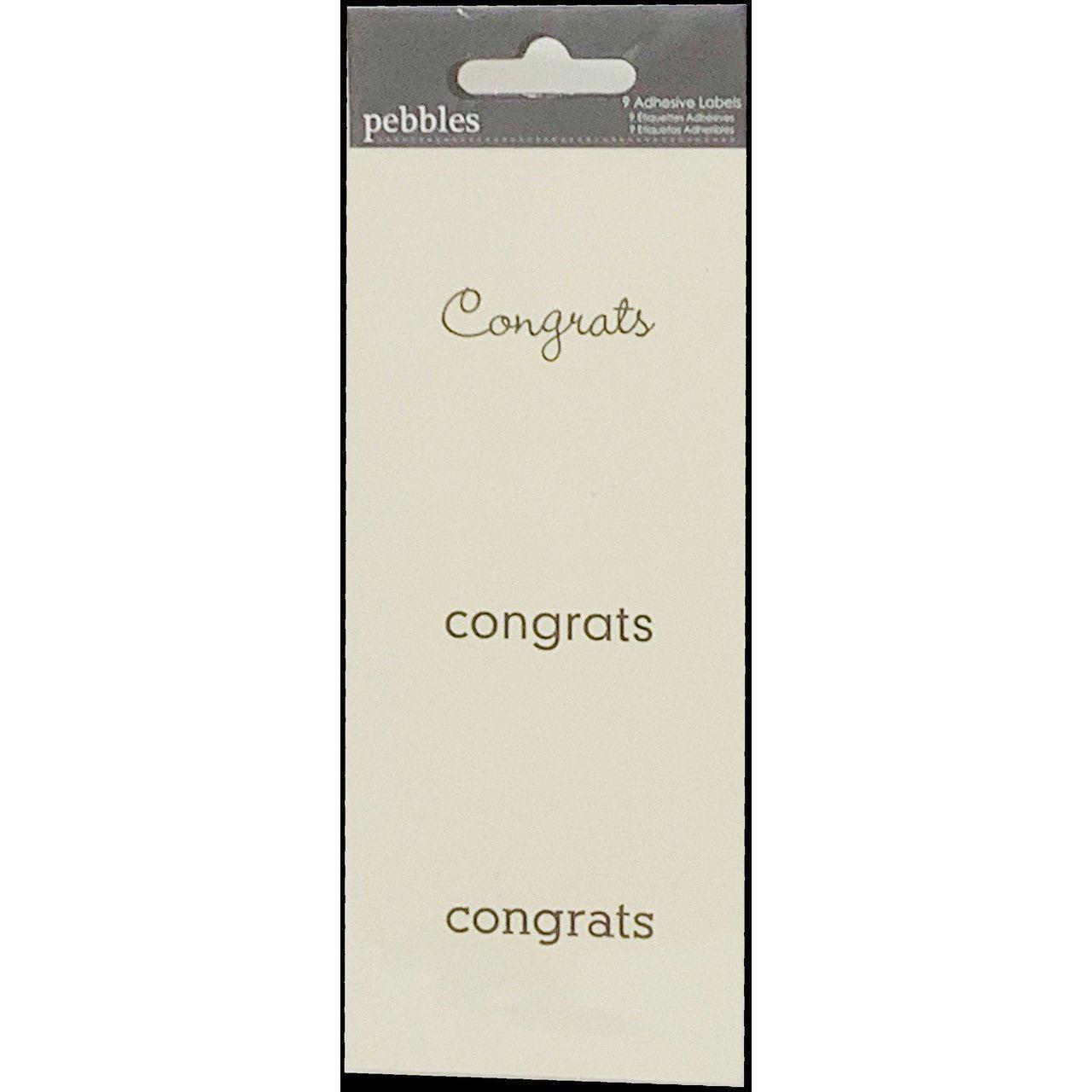 STICKERS CONGRATS 9PCS