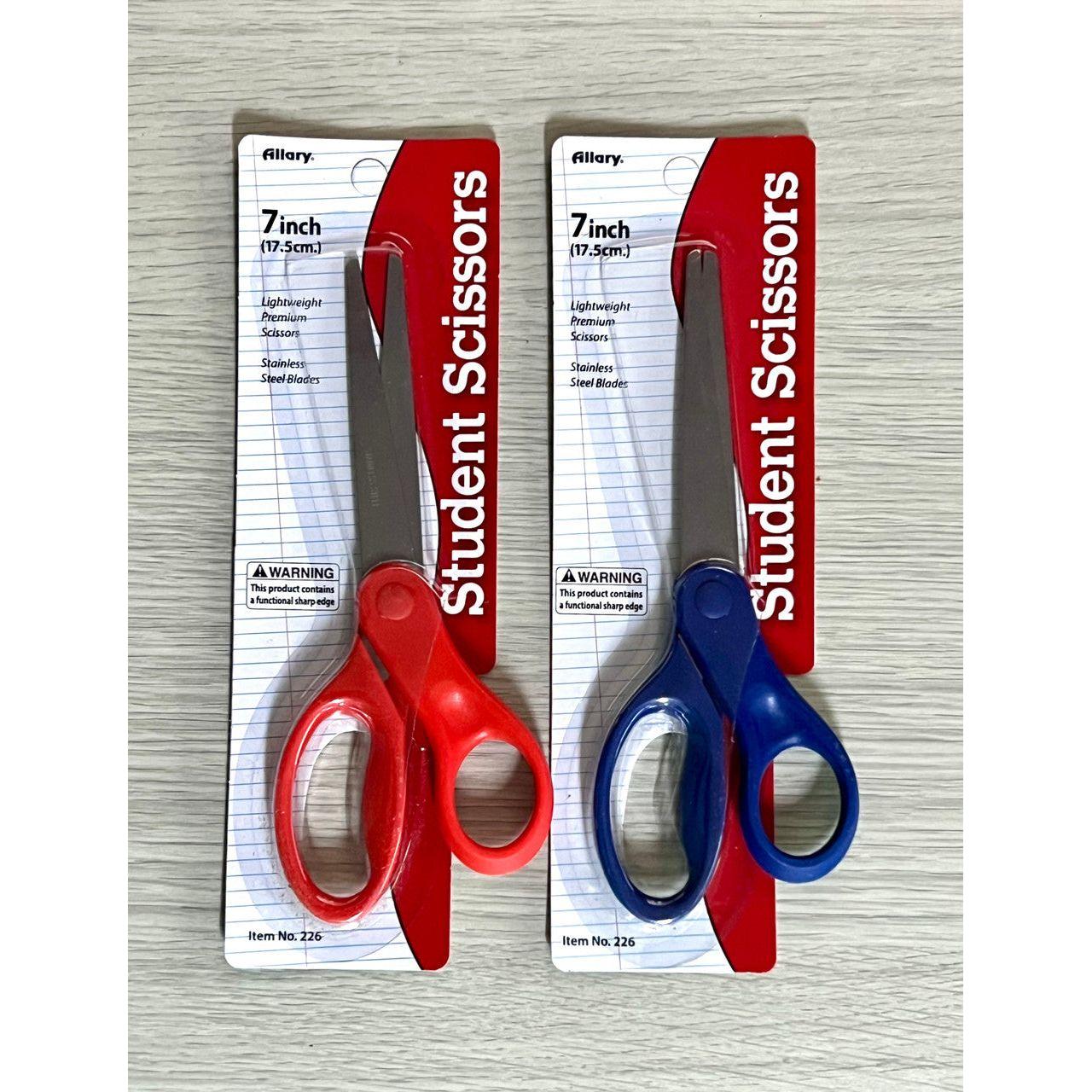 STUDENT SCISSORS, 7 INCH #226RED
