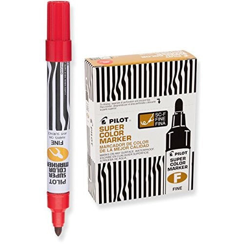 SUPER COLOR MARKER FINE RED CJ.12