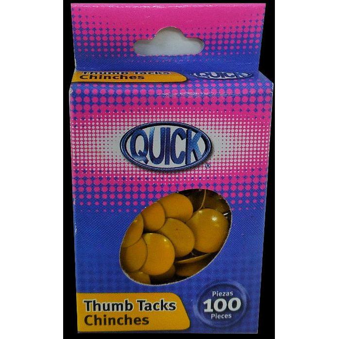 THUMB TACKS YELLOW C1606