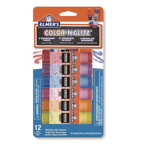 GLUE,GLITTER GS,12CT,AST
