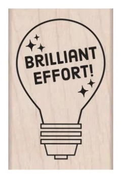 Hero Arts Brilliant Effort Teacher Classroom Stamp (E6339)