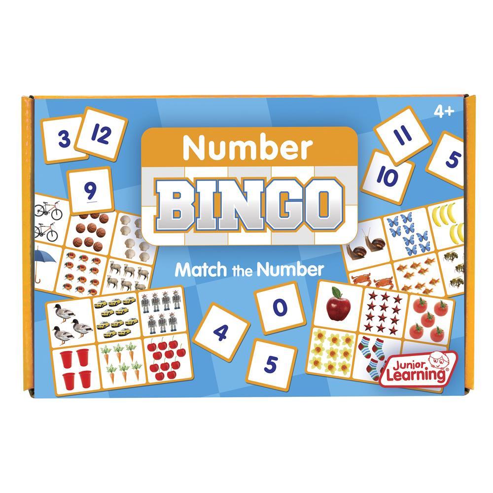 Junior Learning Matching NUMBER Bingo Game Ages 4  (JL 546)