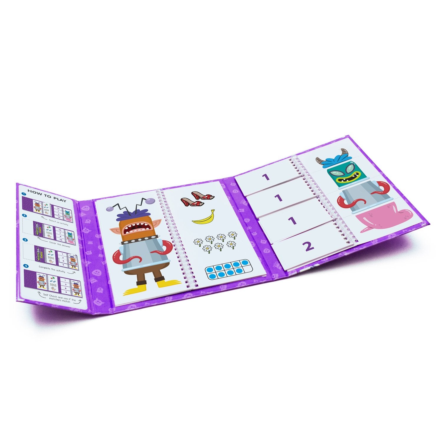 Junior Learning NUMBERS MONSTER FLIPS BOOK PreK Kindergarten (JL 638)