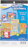 Mead Animal Stickers, 1,200  Stickers (54171)