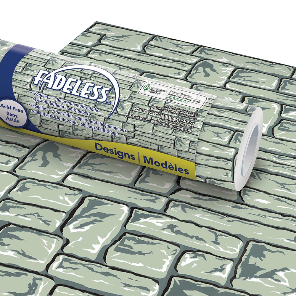 Pacon Fadeless Bulletin Board Paper, Flagstone, 48" x 50' (P 0056495)