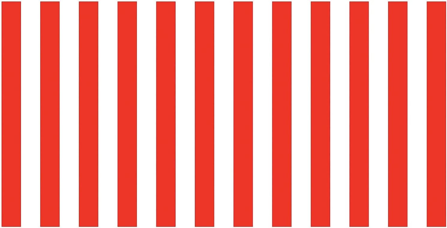 Pacon Fadeless Bulletin Board Paper, Red & White Stripes, 48" x 50' (P 0057615)