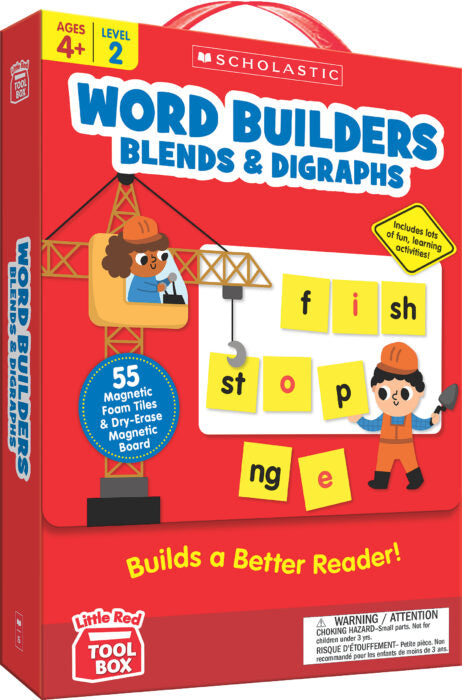 Scholastic Little Red Tool Box Word Builders: Blends & Digraphs (NTS776188)