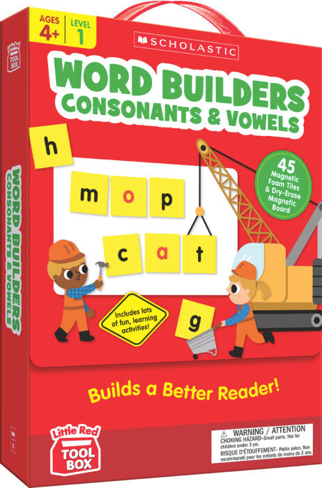 Scholastic Little Red Tool Box Word Builders: Consonants & Vowels (NTS776182)