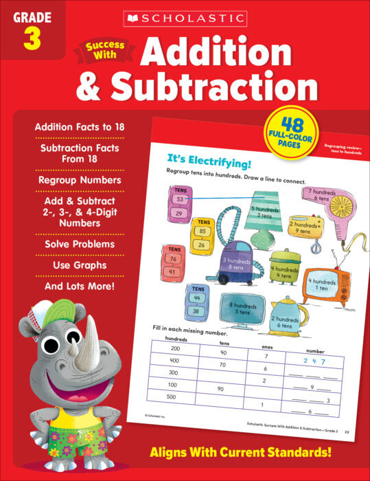 Scholastic Success With Addition & Subtraction: Grade 3 (SC 735513)