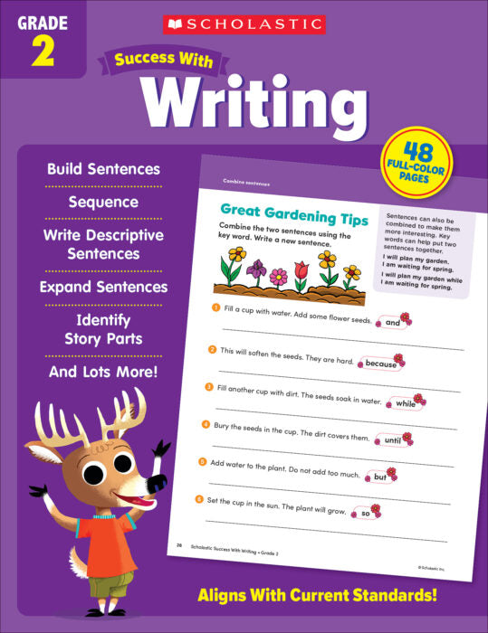 Scholastic Success With Writing: Grade 2 Activity Book (SC 735556)