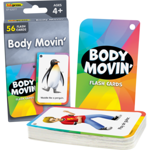 Teacher Created Body Movin Flash Cards, 3" x 5" (EP 62077)