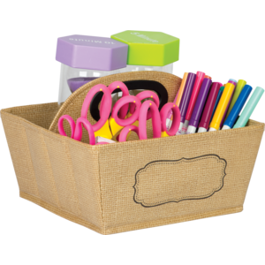 Teacher Created Burlap Storage Caddy (TCR 20836)