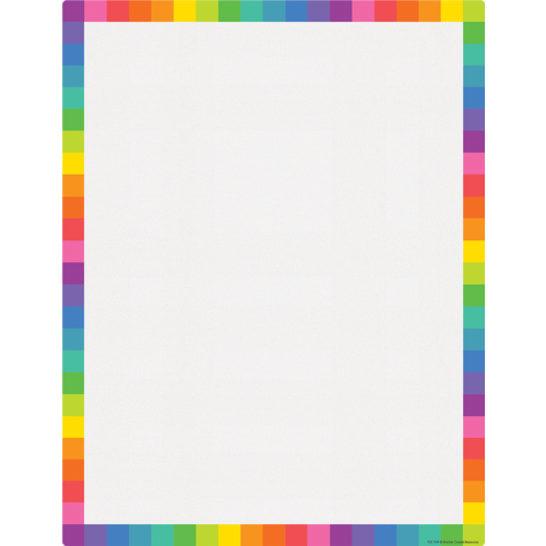 Teacher Created Colorful Blank Write On/Wipe Off Chart (TCR 7109)