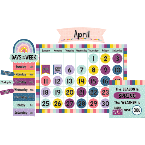 Teacher Created Resources Oh Happy Day Calendar Bulletin Board (TCR9021)