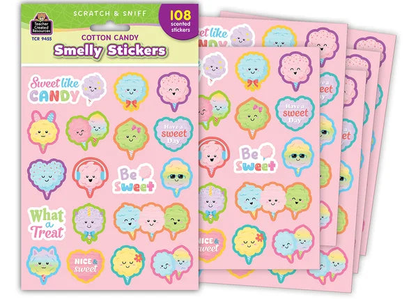 Teacher Created Resources Cotton Candy Smelly Stickers (TCR 9455)