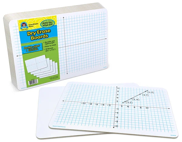 Teacher Created Resources Double-Sided Coordinate Plane Dry-Erase Boards (TCR 77075)