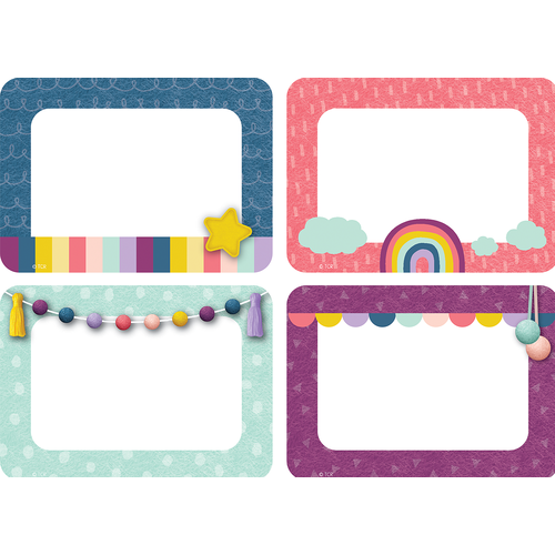 Teacher Created Resources Oh Happy Day Name Tags/Labels - Multi Pack (TCR9057)