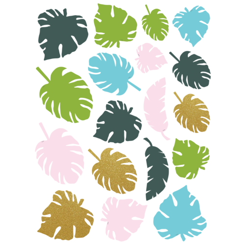 Teacher Created Tropical Palm Leaves Accents, Assorted Sizes (TCR8498)