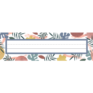 Teacher Created Wonderfully Wild Flat Name Plates, Approx. 3'' x 11'', 36 Count (TCR 6690)