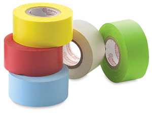Traditional Mavalus Tape, 1"x 324", Red, Blue, Green, Yellow, WhiteGreen