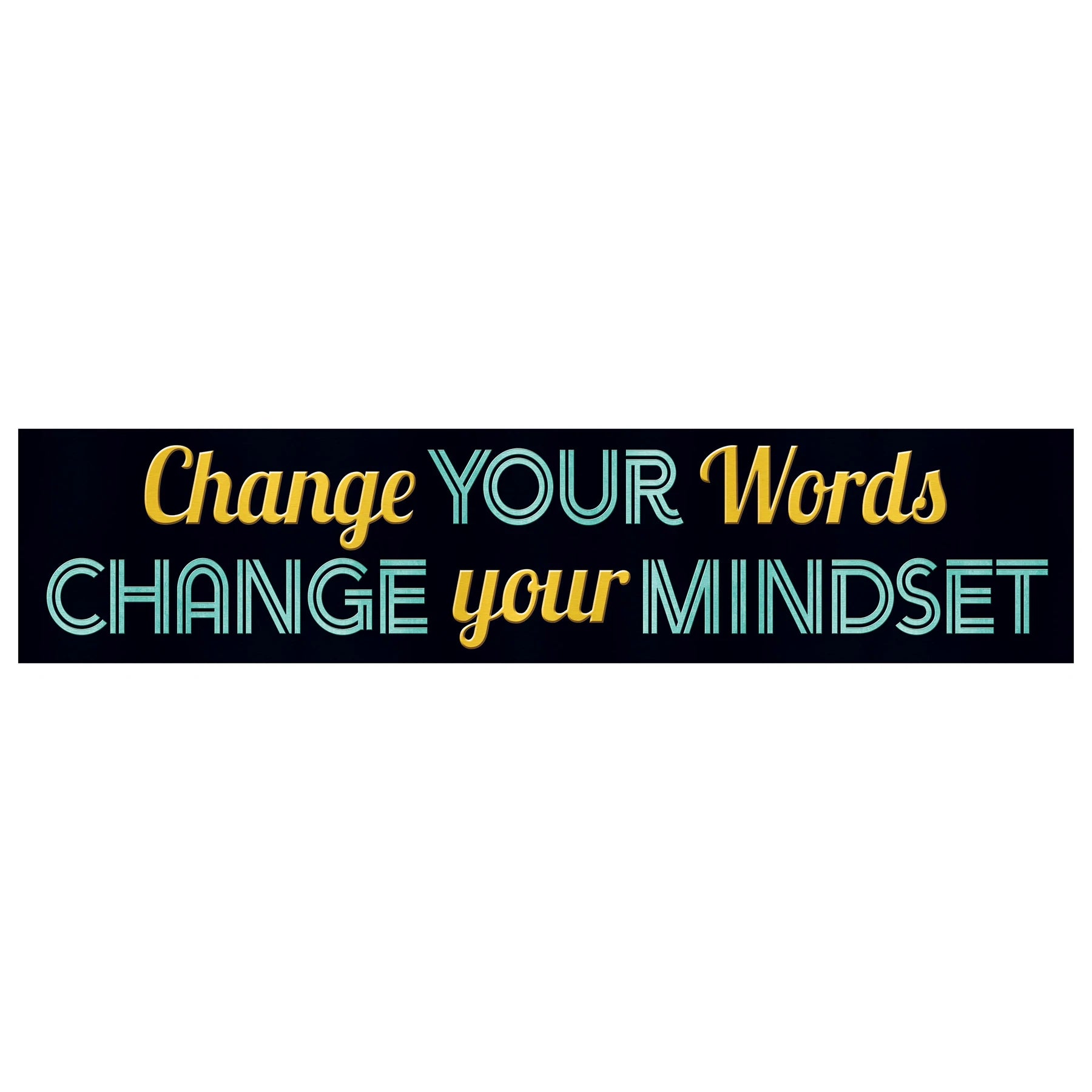 Trend Change Your Words... Quotable Expressions Banner  3 Feet (T25304)