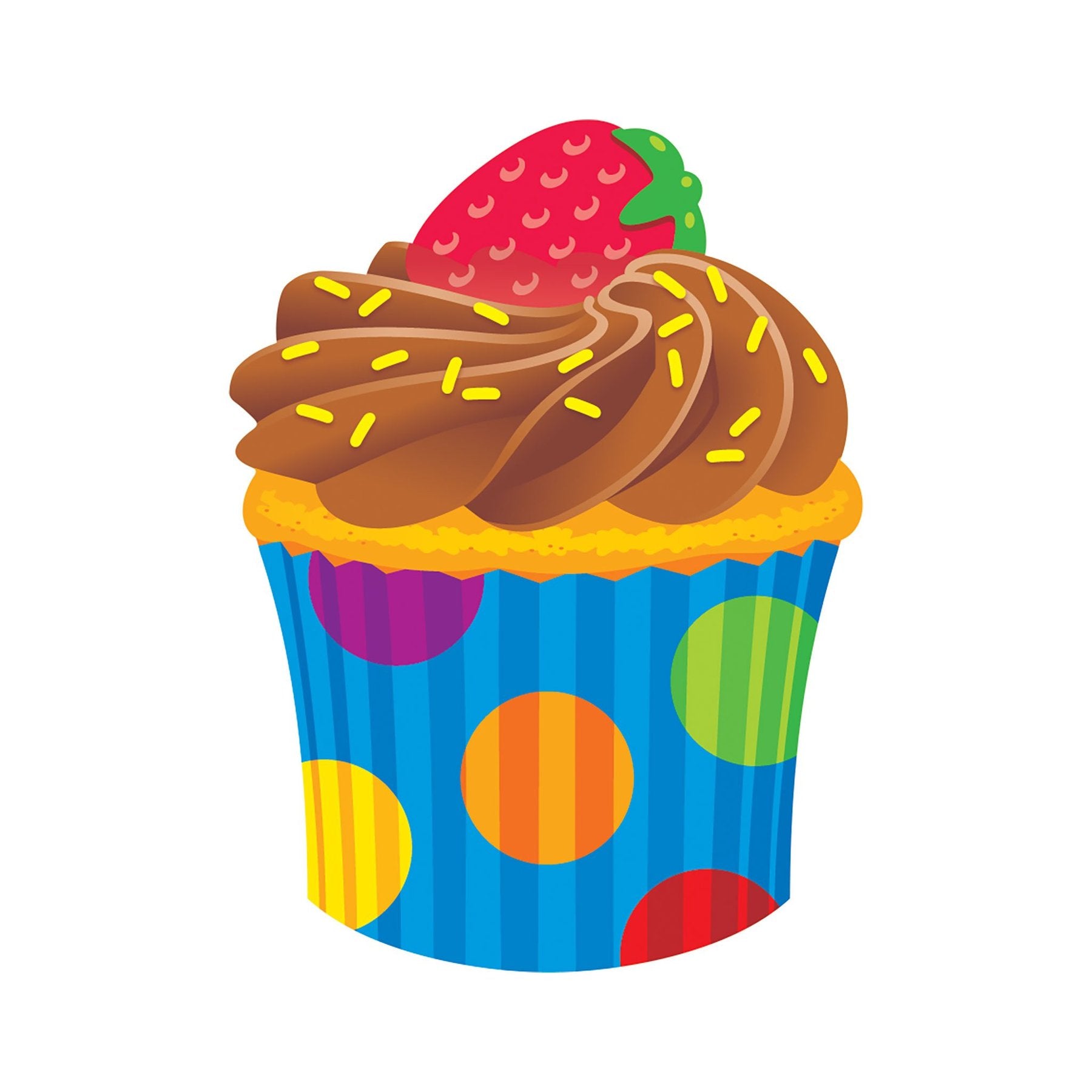 Trend Enterprises Cupcake The Bake Shop Mini Accents, 36 Pack (T10582)