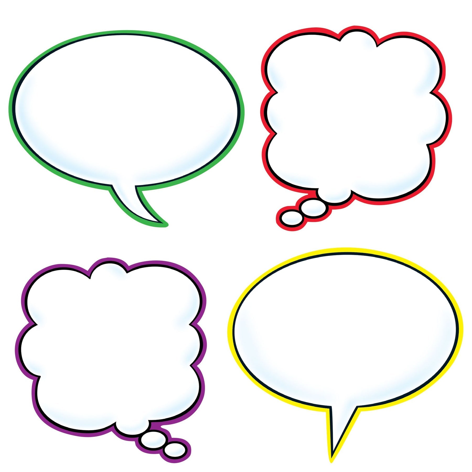 Trend Speech Balloons Classic Accents Variety Pack (T 10928)