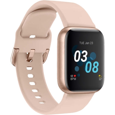 iTOUCH AIR 3 UNISEX ROSE GOLD RUBBER SMART WATCH