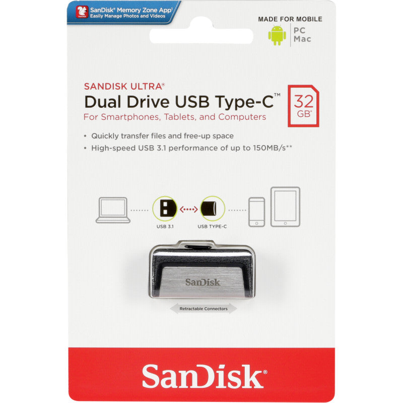 SanDisk Ultra 32GB Dual Drive USB Type-C